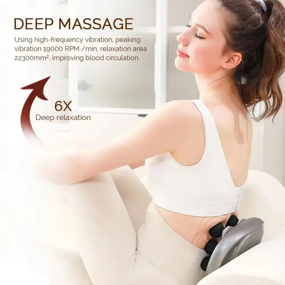 VibraFlex 6-Head Massager Gun